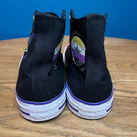 NWOT Converse CTAS High Top Pride Custom Sneakers Rainbow Men’s 8 Women’s 10 - Picture 3 of 10